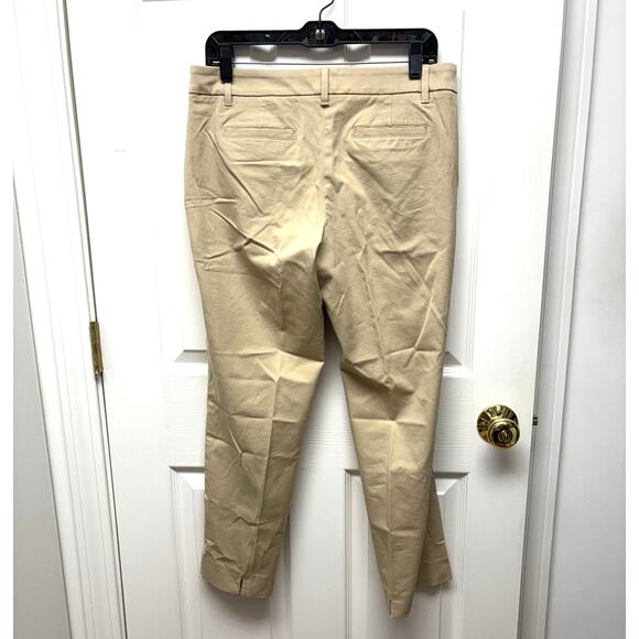 Talbots Chino Pants, Tan Curvy Fit, Ankle, Women's Size 10P - Picture 2 of 5